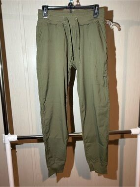 ZYIA Olive Drawstring Jogger Pants for Women